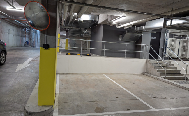 Secure underground parking in central Richmond. Easy access.