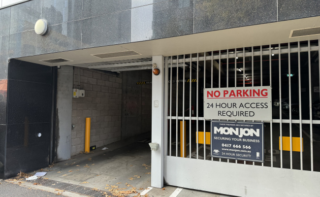 Indoor lot parking on City Road in Southbank Victoria Indoor lot parking on City Road in Southbank Victoria