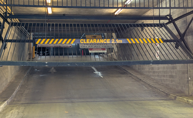 Apartment indoor parking parking on City Road in Southbank Victoria