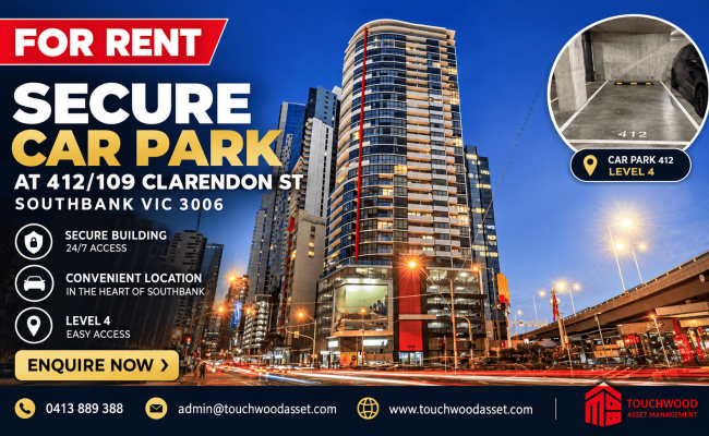 Indoor lot parking on Clarendon Street in South Wharf Victoria