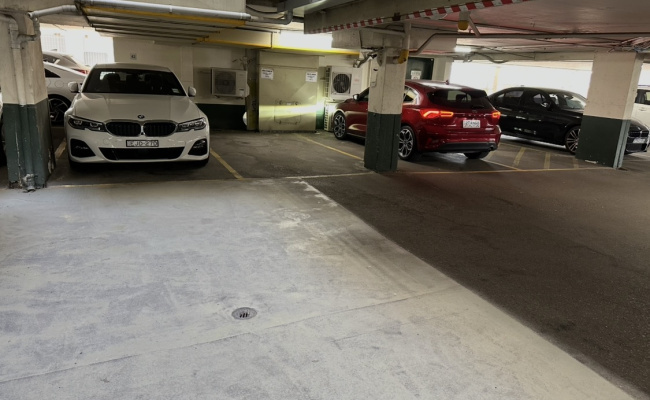 Lock up security Car spot available for Lease, steps from the Crows Nest Metro