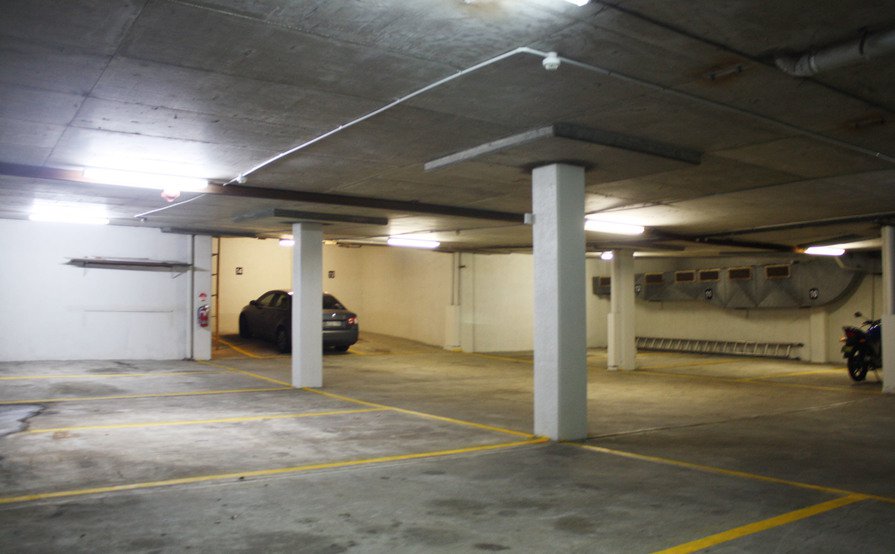 Undercover car park with security access