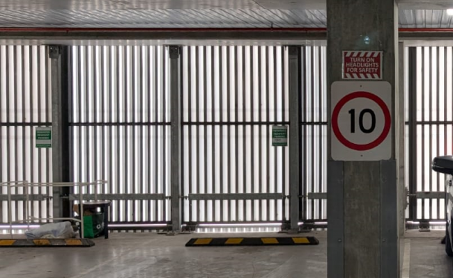 Secure Indoor with Free tram stop outside building