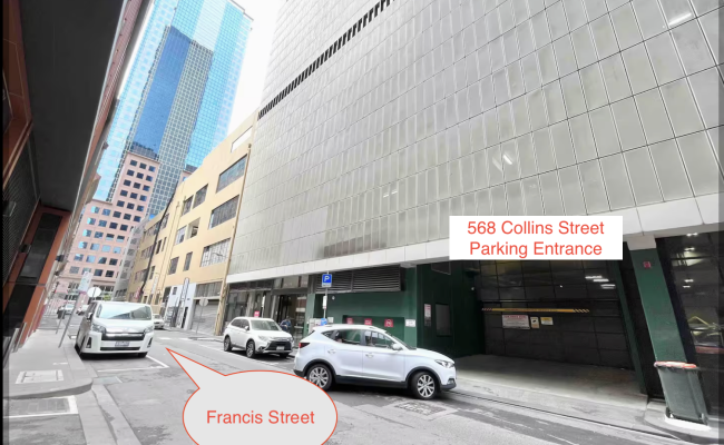 Indoor lot parking on Collins Street in Melbourne Victoria