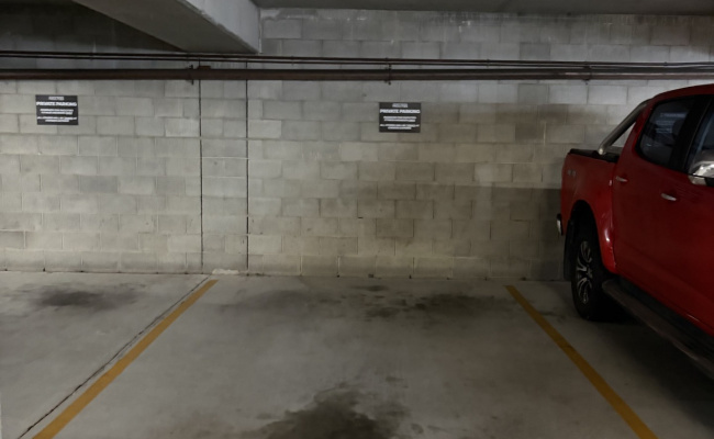 Undercover car park in Newstead/ Teneriffe, close to Gasworks, ferry terminal and bus stops.