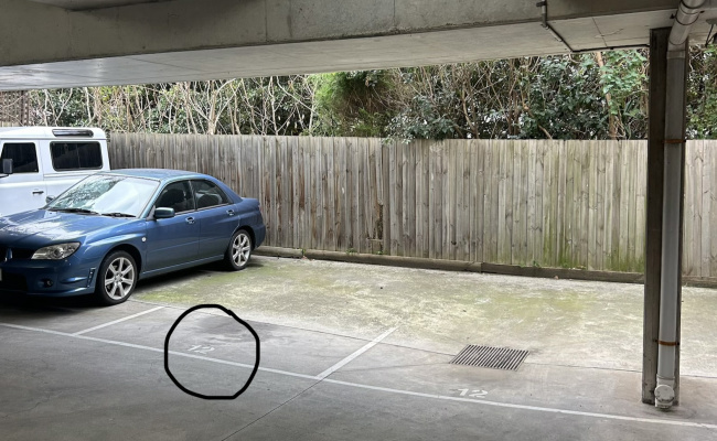 Gated partially undercover parking spot with CCTV. Within 5 minute walk from South Yarra station.