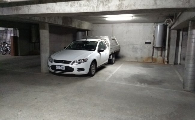 Secure gated parking located between Exhibition and Russel St in the Melbourne CBD