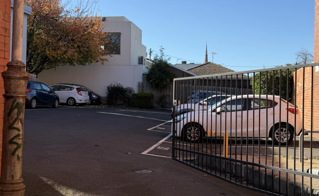 Outdoor lot parking on Derby Street in Richmond Victoria