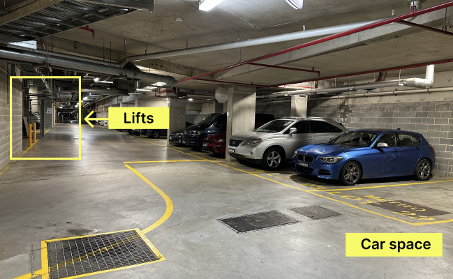 Secure indoor parking - 1 min walk to Wolli Creek station