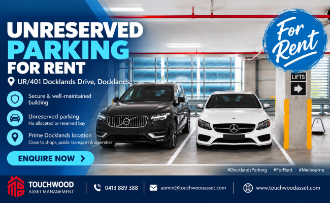 Indoor lot parking on Docklands Drive in Docklands Victoria Indoor lot parking on Docklands Drive in Docklands Victoria