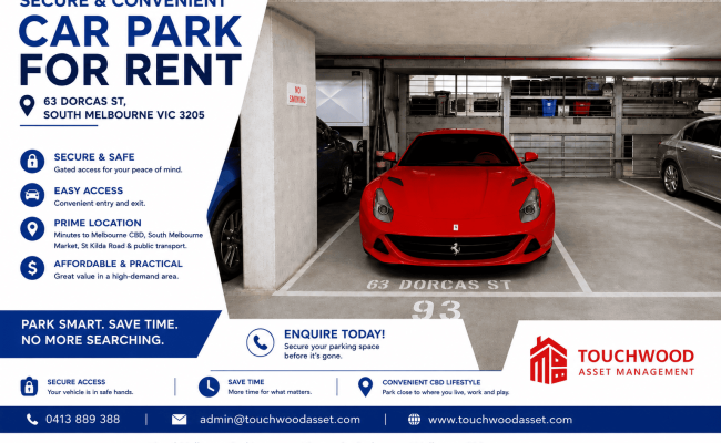 Secure Car Park for Rent in South Melbourne 63 Dorcas St (93)
