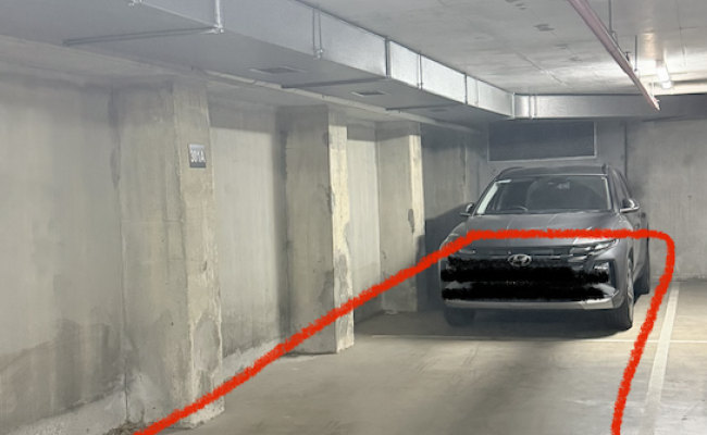 Indoor lot parking on Dudley Street in West Melbourne Victoria Indoor lot parking on Dudley Street in West Melbourne Victoria