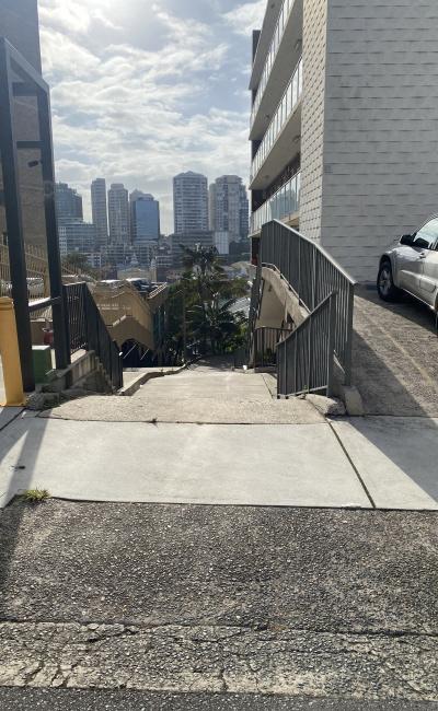 Parking very close to McMahons Point ferry wharf on East Cr street and close to North Sydney station
