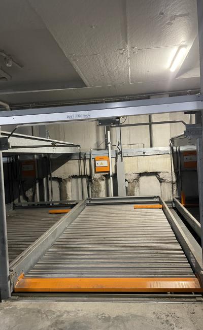 Car stacker carpark located across road from North Richmond Station (5min train to Flinders)
