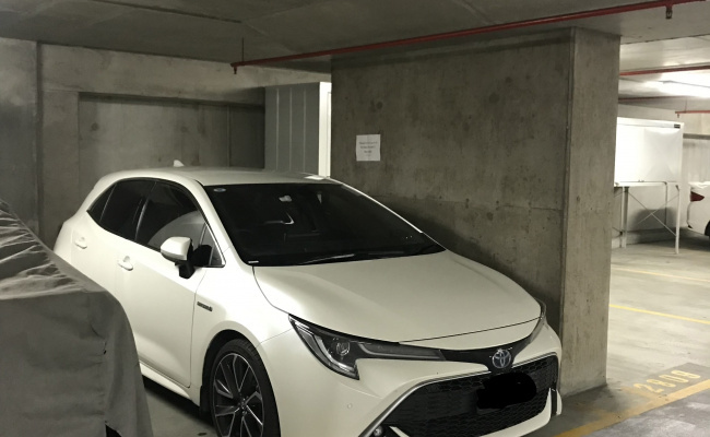 Indoor lot parking on Exhibition Street in Melbourne Central Business District Victoria Indoor lot parking on Exhibition Street in Melbourne Central Business District Victoria