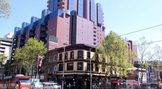 Indoor lot parking on Exhibition Street in Melbourne Indoor lot parking on Exhibition Street in Melbourne