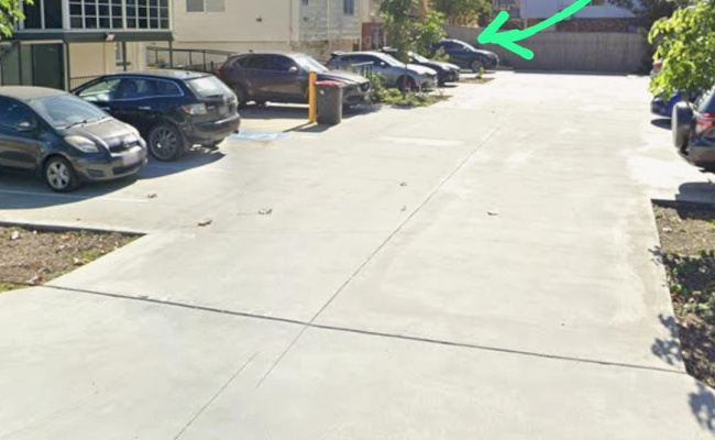 Private off-street parking in Fairfield - rear of house, uncovered, non-gated