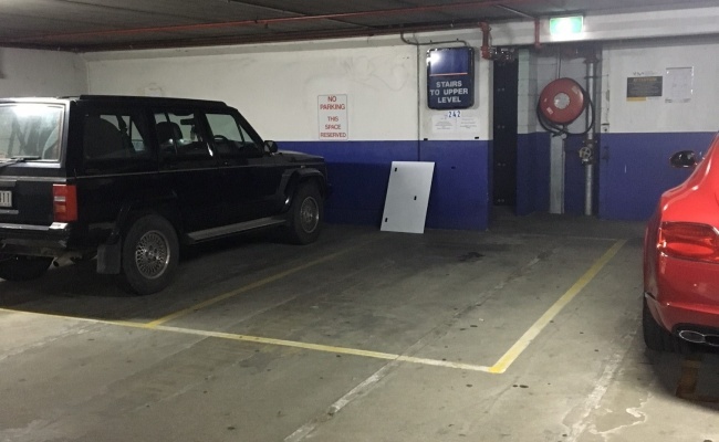 Indoor lot parking on Fitzroy Street in Saint Kilda Indoor lot parking on Fitzroy Street in Saint Kilda
