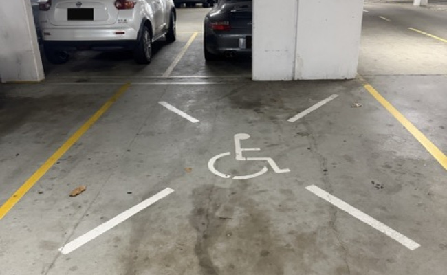 Lot 235 - 24/7 secured undercover disabled car parking bay on Fitzroy st, St Kilda