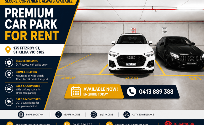 Secure Car Space for Rent in St Kilda VIC 3065 (270)