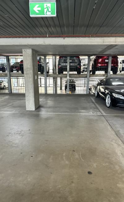 Indoor lot parking on Flinders Street in Melbourne Victoria Indoor lot parking on Flinders Street in Melbourne Victoria