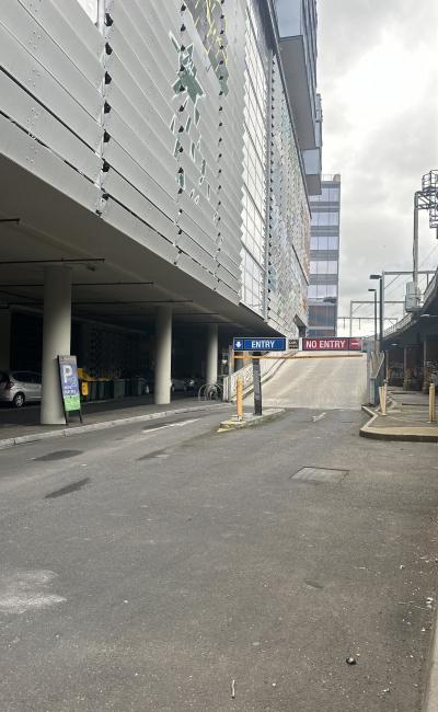 Indoor lot parking on Flinders Street in Melbourne Victoria