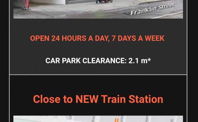 Melbourne - Secure Indoor Parking in CBD * Up to 3 Spaces Avail*