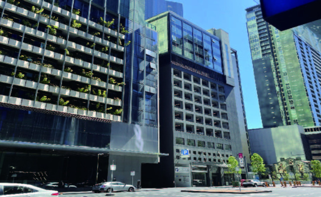 Indoor lot parking on Franklin Street in Melbourne Victoria Indoor lot parking on Franklin Street in Melbourne Victoria