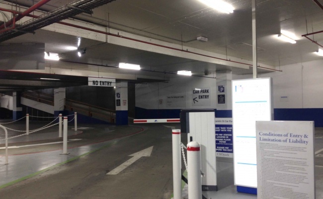 Indoor lot parking on Franklin Street in Melbourne