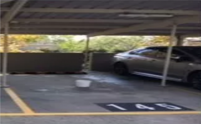 Safe undercover car space #144
