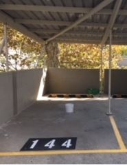 Safe undercover car space #144