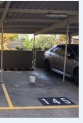 Safe undercover car space#145