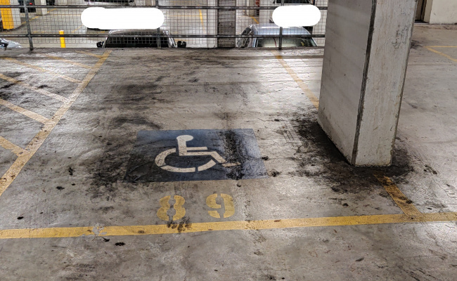 Parking space available in the CBD of Parramatta.