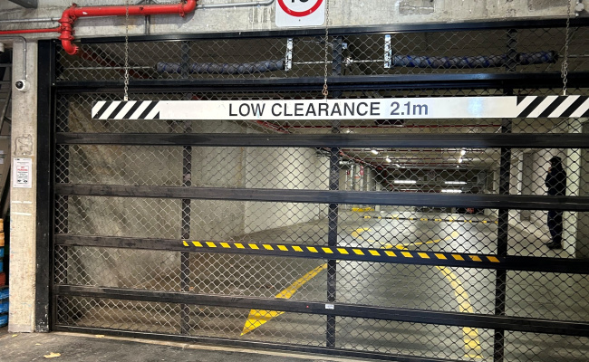 Secured carpark at Redfern Station