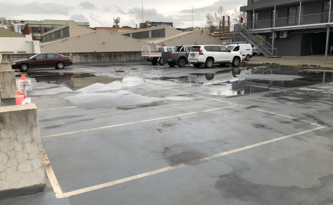 Great parking lot in Collingwood