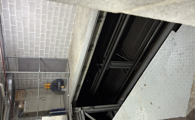 Silo building underground car stacker space - cool & convenient!