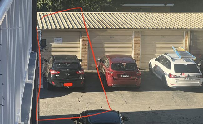 Driveway parking on Gower Street in Summer Hill New South Wales Driveway parking on Gower Street in Summer Hill New South Wales