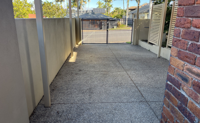 Secure Covered Parking Space Behind Locked Gate Easy Access