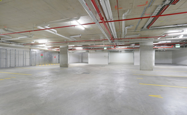 Secure underground parking place