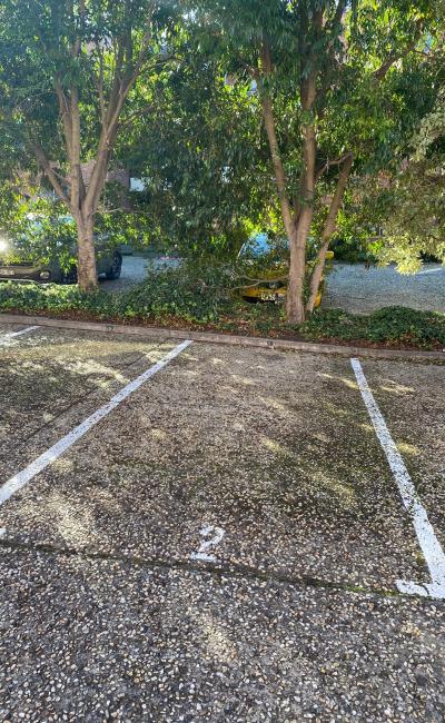 Outdoor lot parking on Haines Street in North Melbourne Victoria Outdoor lot parking on Haines Street in North Melbourne Victoria
