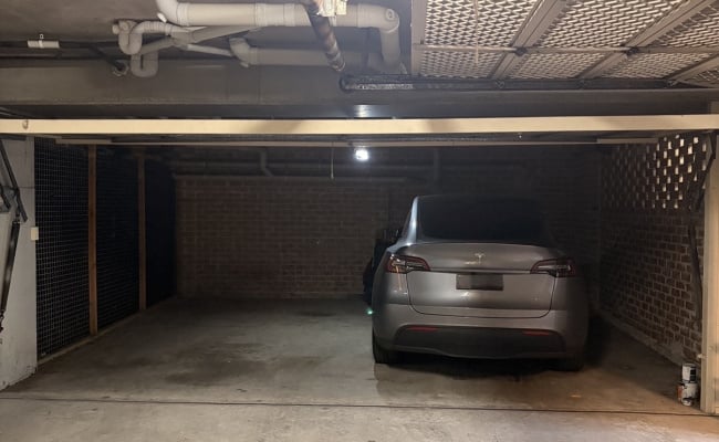 Double locked automatic garage storage for single car Bondi Beach