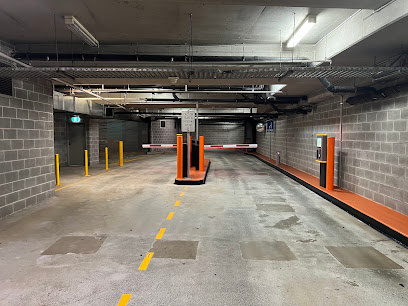 Indoor lot parking on Harbour Street in Sydney Central Business District New South Wales Indoor lot parking on Harbour Street in Sydney Central Business District New South Wales