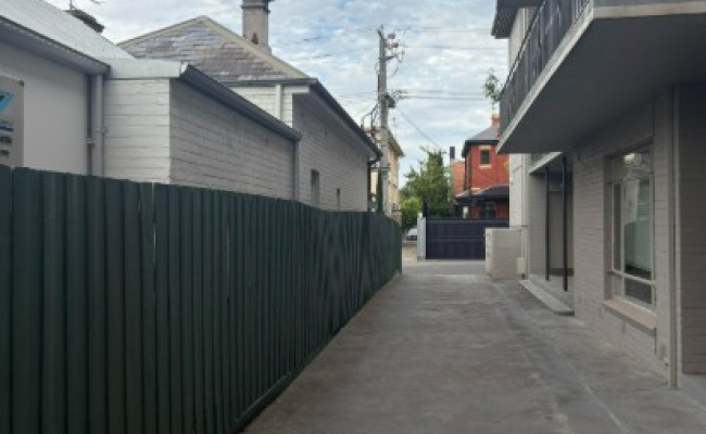 Private, hidden but easy access parking space