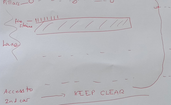 1st car bay. Undercover narrow park near Subiaco & West Leederville train station, 4 small car