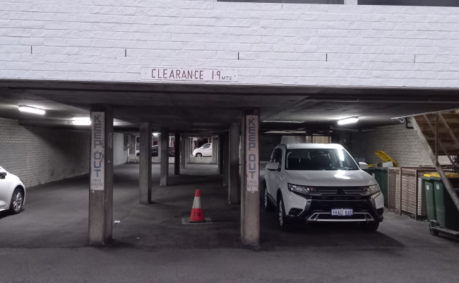 2nd car bay. Undercover narrow park near Subiaco & West Leederville train station, 4 small car.