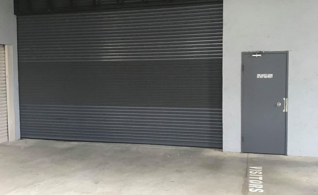 Shared garage, with storage space