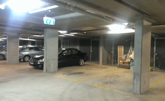 Secure large car space in easily accessible lockup garage.