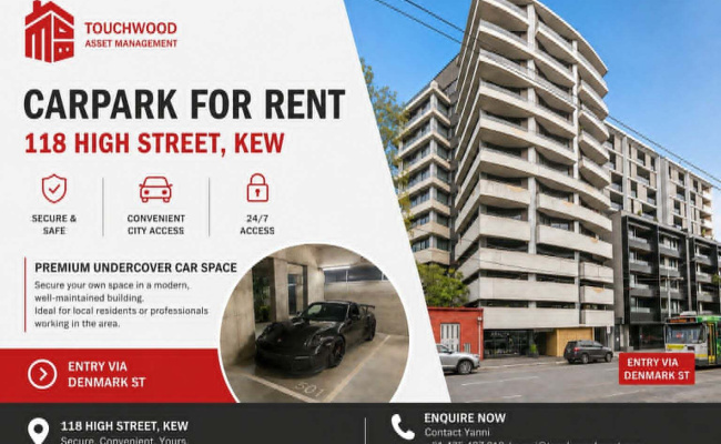 Indoor lot parking on High Street in Kew Victoria Indoor lot parking on High Street in Kew Victoria