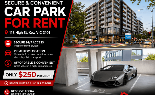 Indoor lot parking on High Street in Kew Victoria Indoor lot parking on High Street in Kew Victoria