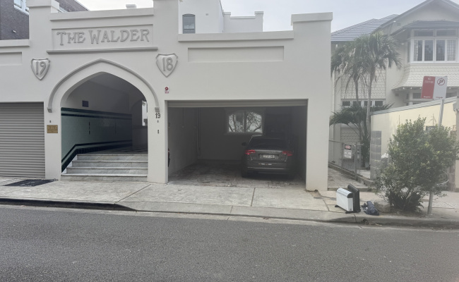 Lock up garage parking on Holbrook Avenue in Kirribilli New South Wales Lock up garage parking on Holbrook Avenue in Kirribilli New South Wales